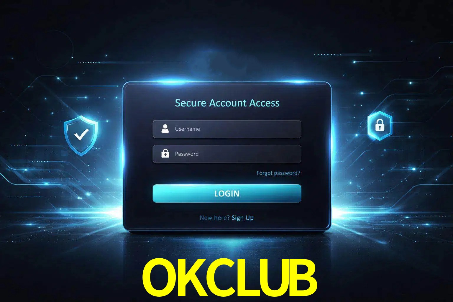 Pantalla de inicio de sesión de cuenta OKCLUB para usuarios en México